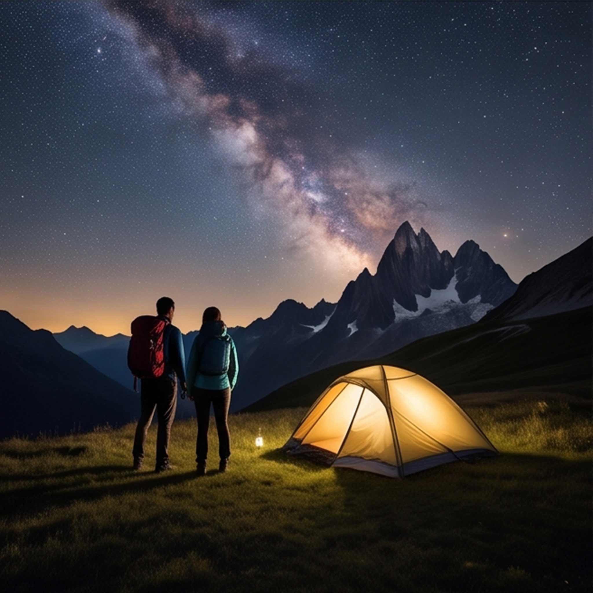 Escursionisti durante un trekking guidato in montagna