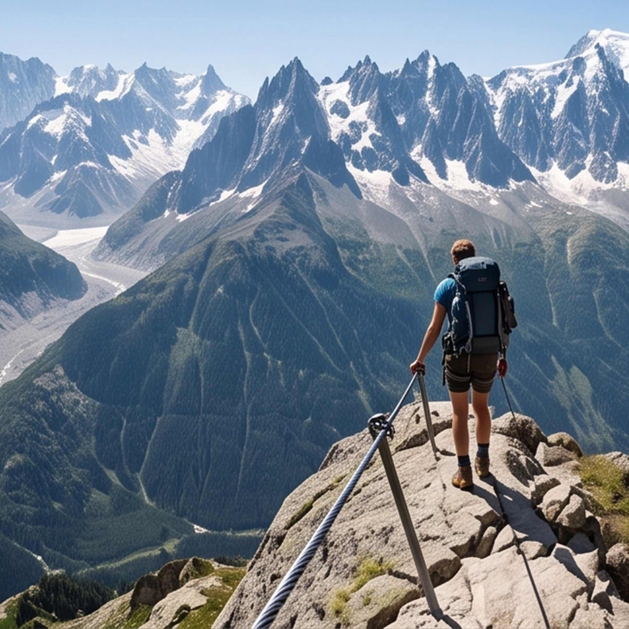 Escursionisti durante un trekking guidato in montagna